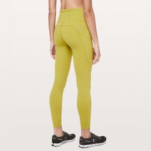 Lululemon Fast and Free Tight II 25" *Nulux
Golden Lime size 6